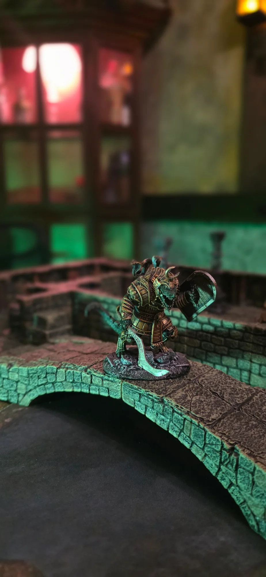 This is the descent into The Temple of the Golden Serpent , Mostly dwarven forge and scatter printed from loot studios .